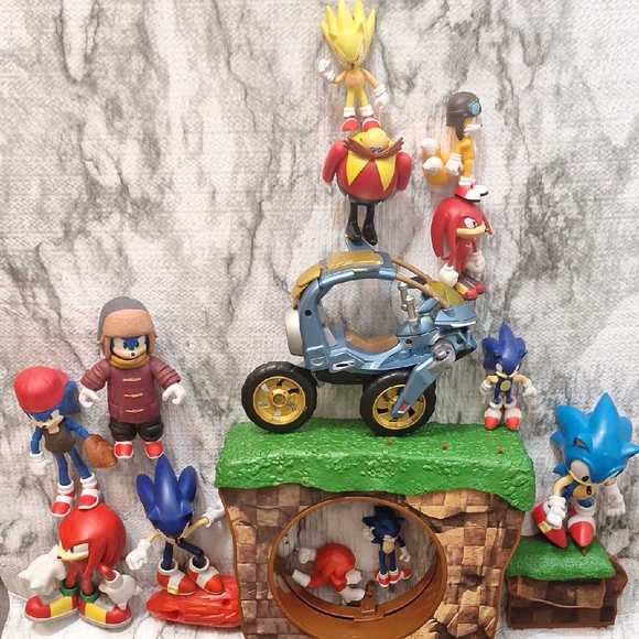 Sega Other - Sonic the Hedgehog Action Figure Playset - Blue, Red, Yellow